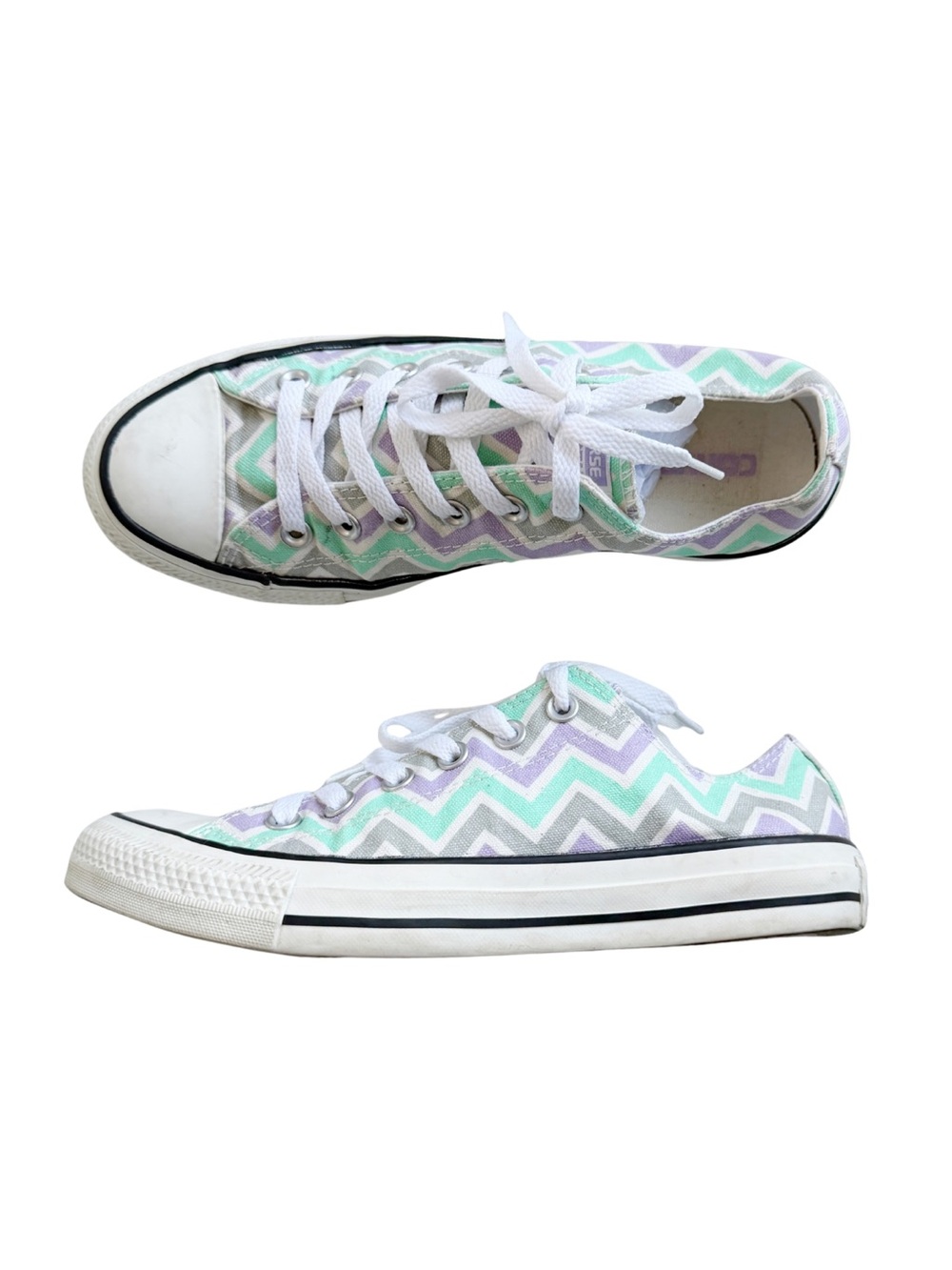 Converse Chuck Taylor All Star Low Top Chevron Zig-Zag Sneakers